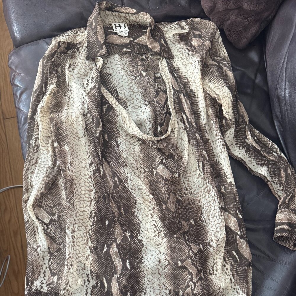 Haute. hippie silk shirt